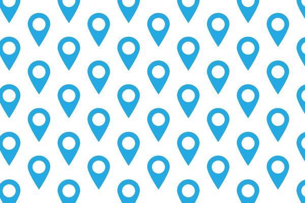 Map pointer pattern . Location map marker pattern . Map pointer background . illustration