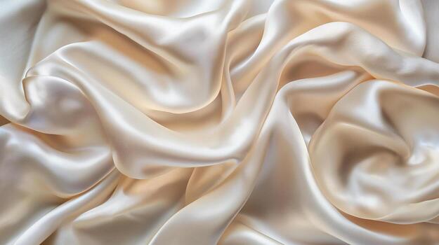 Flowing waves of fabric, gently undulating and rippling, with a soft, silk-like texture background photo