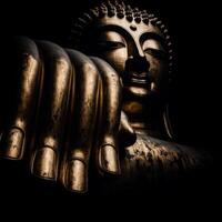 Golden Chinese Buddha photo