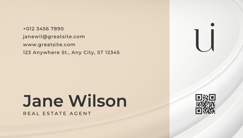 Minimalist Real Estate Agent Business Card
