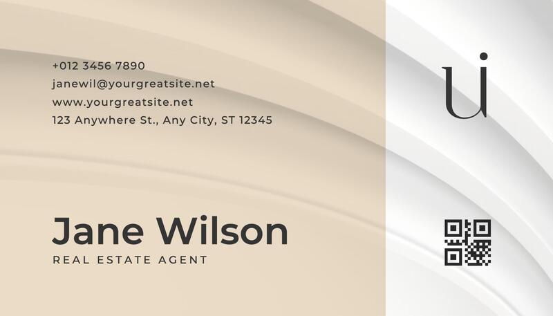 Minimalist Real Estate Agent Business Card