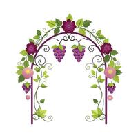 Realistic hand drawn floral frame vector