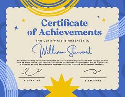 Children Achievements Certificate Template