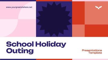School Holiday Outing Presentations Template
