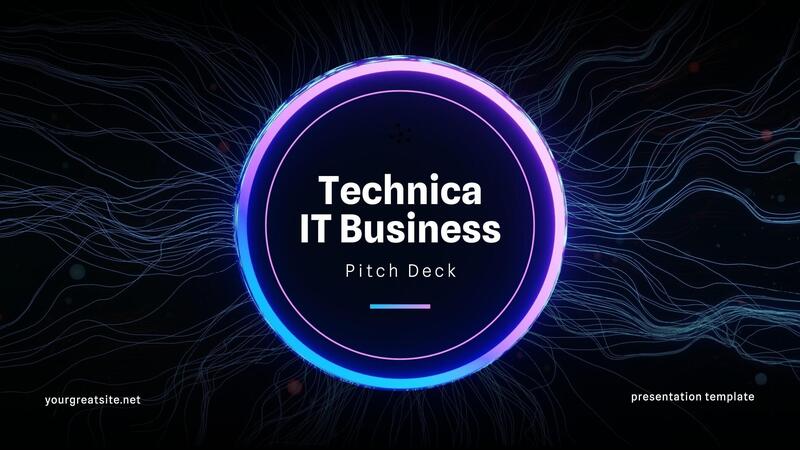 Technology Business Pitch Deck Presentation Template