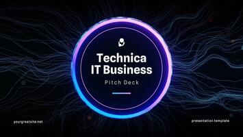 Technology Business Pitch Deck Presentation Template