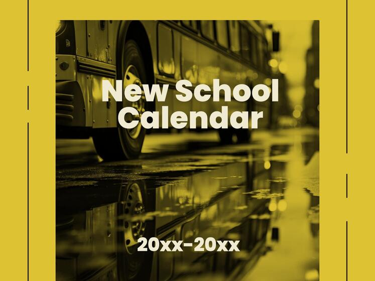 New School Calendar Template