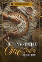 Boho Quotes about Craft and Knit and weaving template