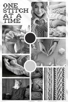 Grayscale Knitting Theme for Pinterest Pin Cover Moodboard Template
