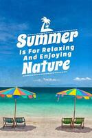 Summer Quotes Pinterest Graphic template