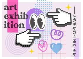 Art Exhibition Greeting Card template