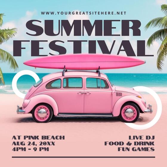 Summer Festival for Instragram Post Template