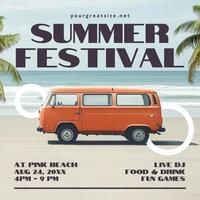 Summer Festival for Instragram Post Template
