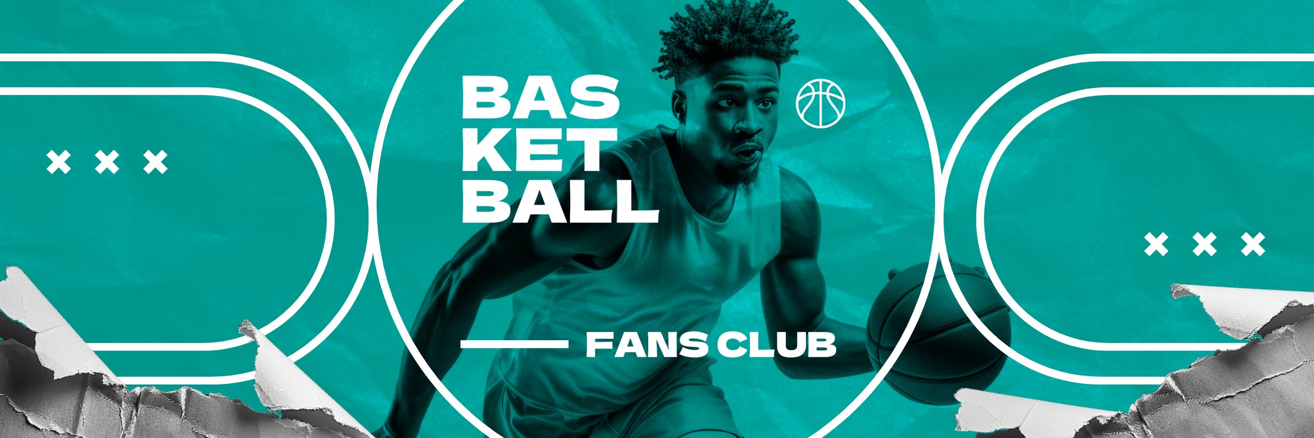 Basketball Fans Club Twitter Header Template