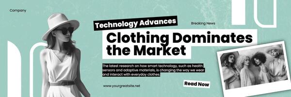 Clothing Dominates the Market X Banner template