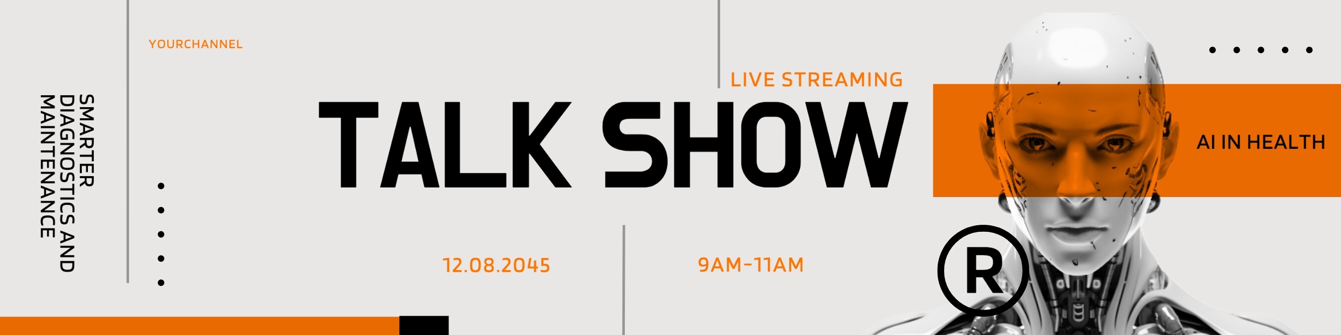 AI in Health Talk Show Linkedin Banner