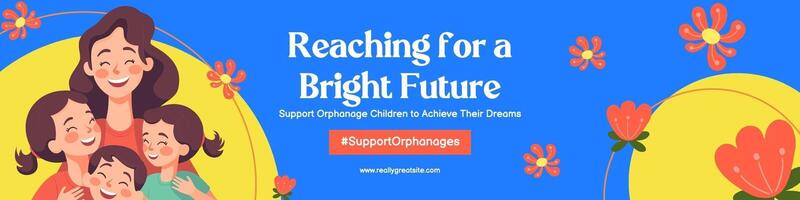 Linkedin Banner -  Support Orphanage template