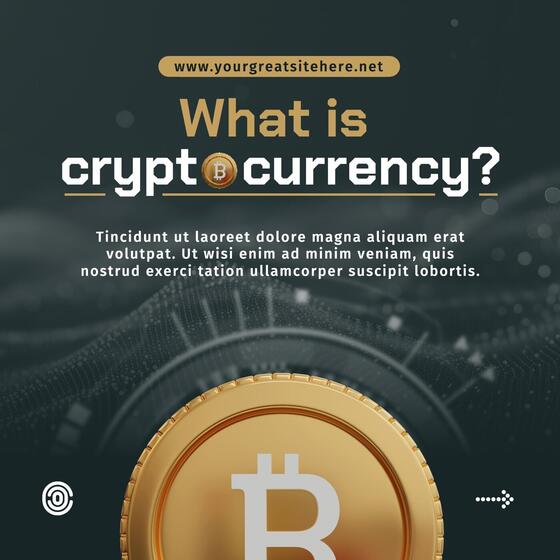 Crypto Education Linkedin Post Template