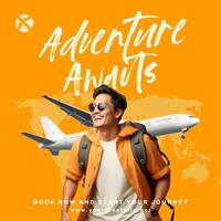 travel instagram post for social media design ideas template