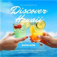 travel discover new place instagram post template