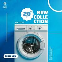 Washing Machine New Collection Update Instagram Post template