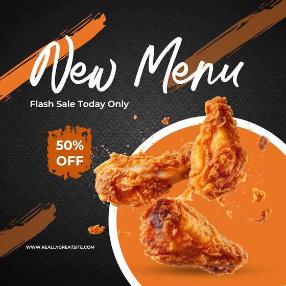 Instagram Post - Flash Sale Fast Food