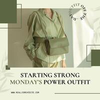 Carousel or Slider - Green Outfit Tips and Tricks template