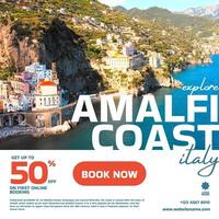 Explore Amalfi Coast Instagram Post Template