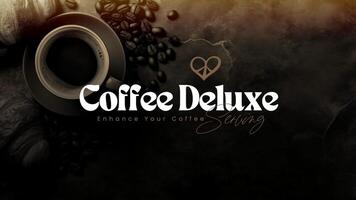 Pitch Deck Coffee Deluxe template