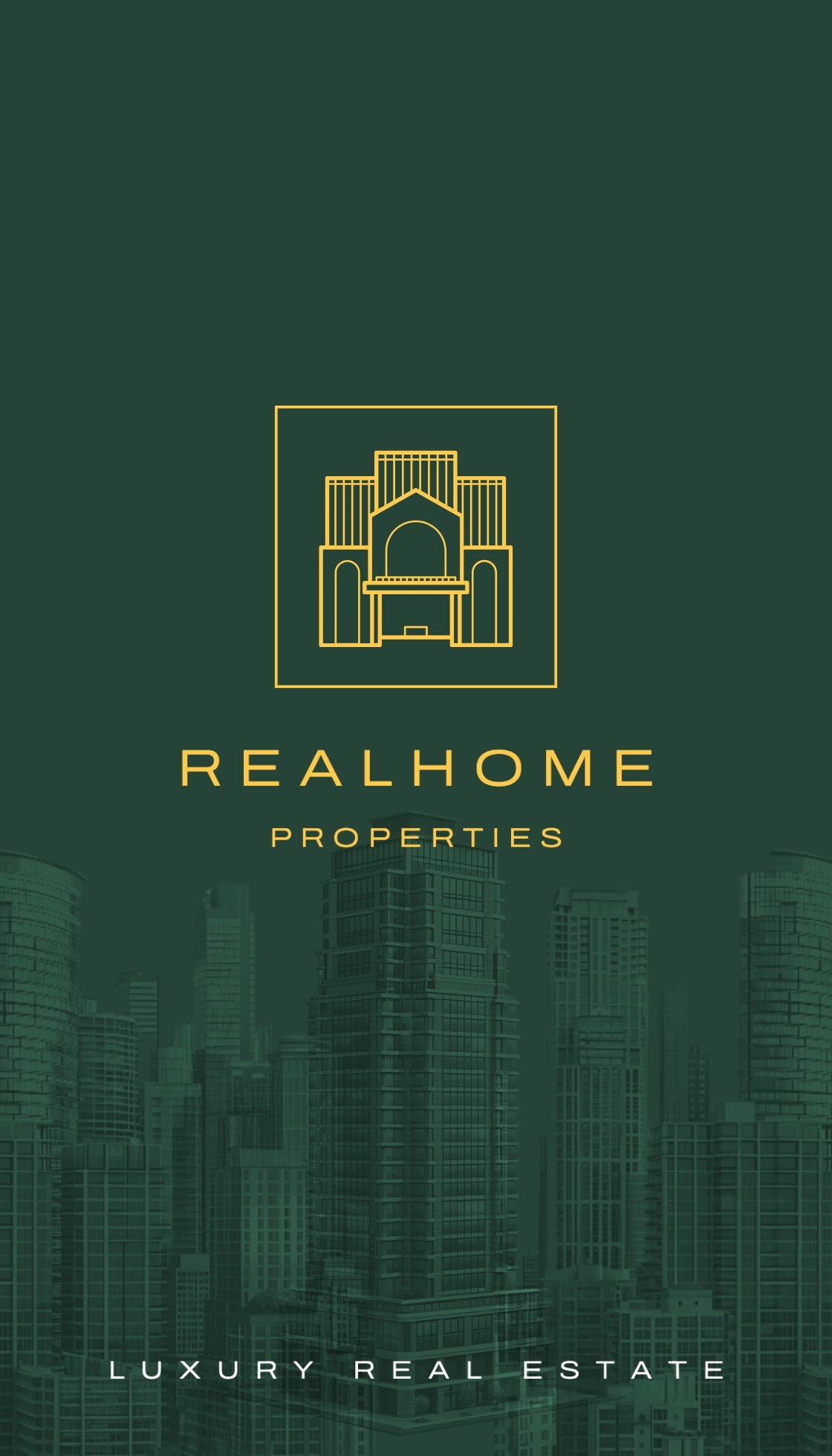 minimalist real estate business card vertical design ideas