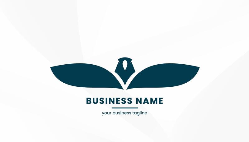 Dark Blue Modern Business Owner Business Card