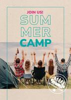 Summer Camp Card template