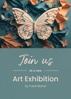 Art exhibition invitation card template