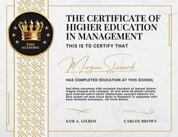 Education Institution Certificate Template