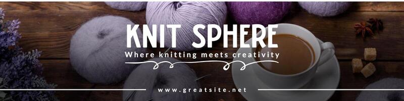 Knitting Hobby LinkedIn Banner template