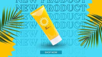New Sunscreen Product Twitter Post template