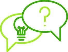 Problem Finding Green Tone Icon vector