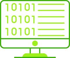 Code Green Tone Icon vector