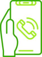 Phone Call Green Tone Icon vector