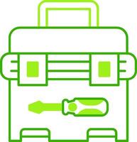Tool Box Green Tone Icon vector