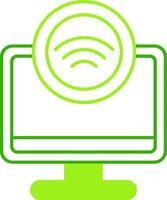 Internet Access Green Tone Icon vector