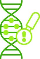 Genetics Problem Green Tone Icon vector