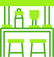 Bar Green Tone Icon vector