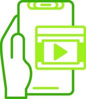 Carousel Green Tone Icon vector