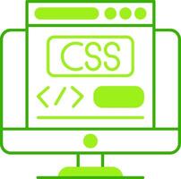 Css Green Tone Icon vector