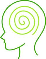 Hallucination Green Tone Icon vector