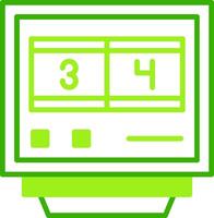Lap Counters Green Tone Icon vector