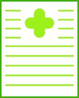 Medical Report Green Tone Icon vector