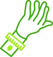 Mantoux Test Green Tone Icon vector