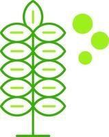 Pollen Allergy Green Tone Icon vector